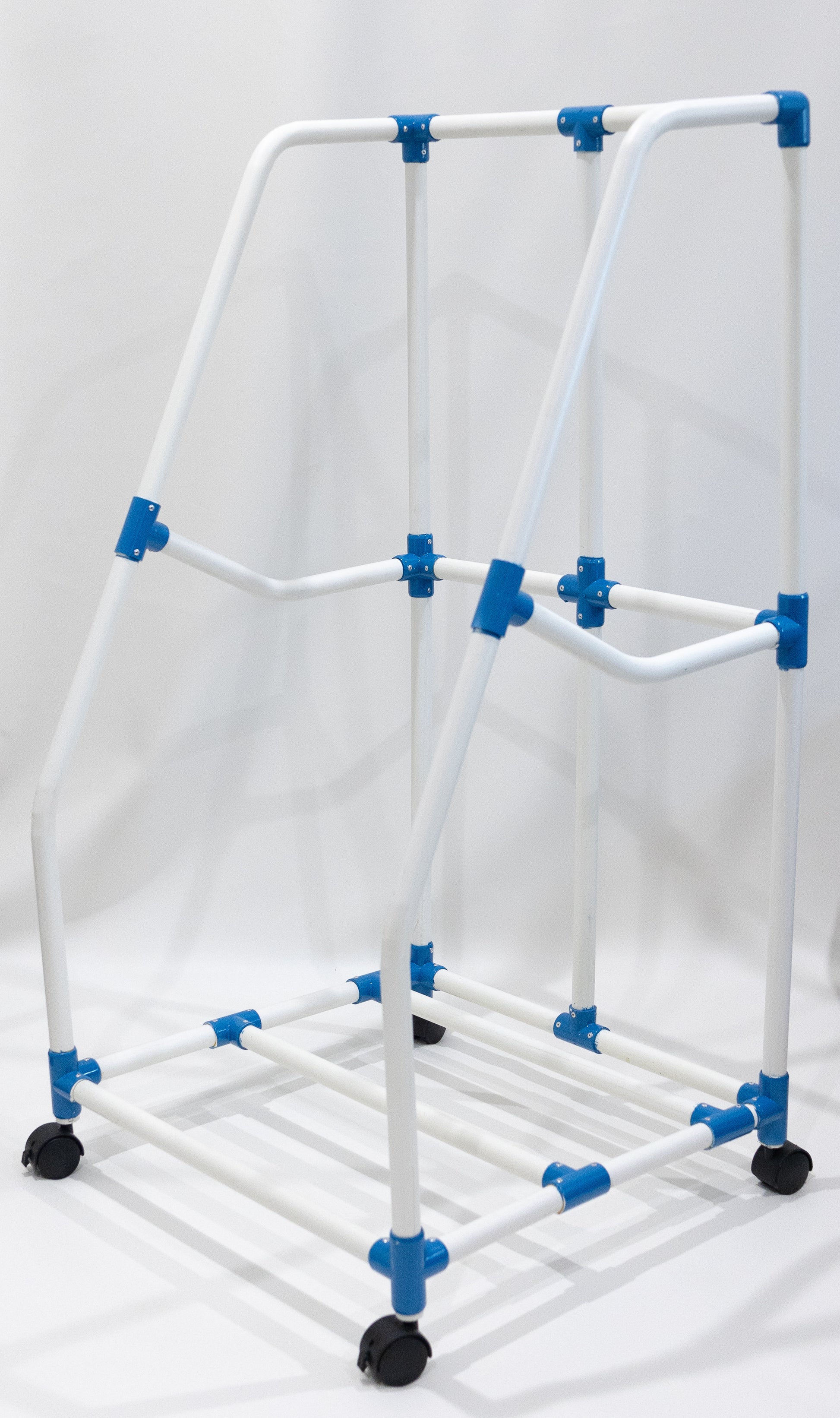 Child Care Mat Storage Trolley: Australian-Made. Ideal for Busy Child Care, Early Learning, Kindergartens, Schools & Homes. Premium PVC construction. Organise up to 10 Sleep Rest Mats. Easy mobility & safety features. Compatible with Flat & Foldable Mats.