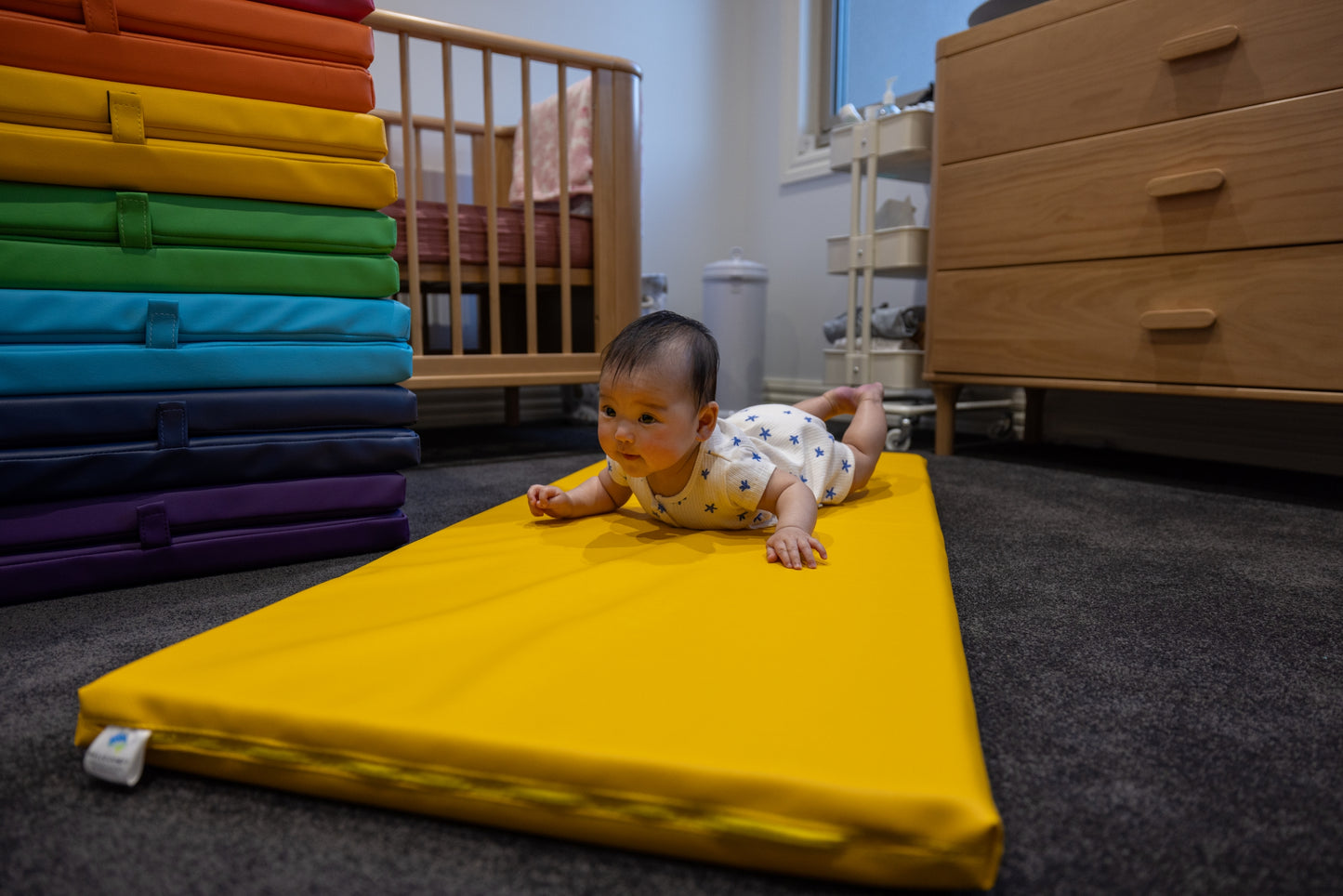 Child Care Sleep Mat - Premium Australian-Made PVC Vinyl & Foam. Compliant with Safety Standard AS/NZS 8811.1:2013 Sleep surfaces – Test for firmness. Waterproof, durable, and safe. Available in a variety of colours. Ideal for child care centres, daycare, kindergartens, schools, and home use.