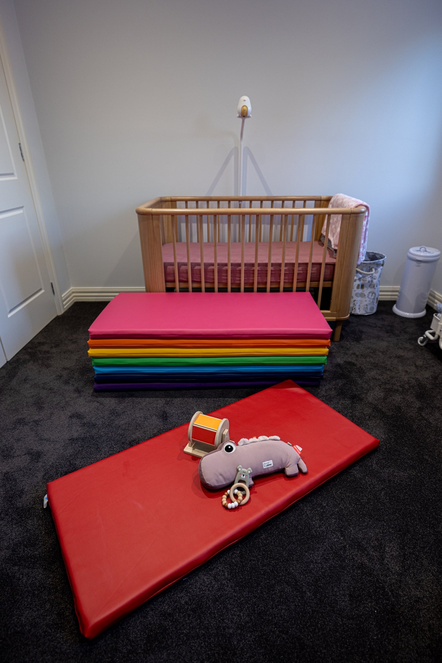 Child Care Sleep Mat - Premium Australian-Made PVC Vinyl & Foam. Compliant with Safety Standard AS/NZS 8811.1:2013 Sleep surfaces – Test for firmness. Waterproof, durable, and safe. Available in a variety of colours. Ideal for child care centres, daycare, kindergartens, schools, and home use.