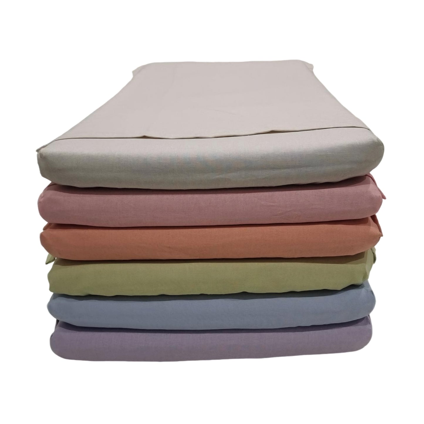 Child Care Mat Sheet Set - Premium 100% Cotton. Australian-made, designed to fit both regular and foldable child care sleep mats. Soft, breathable, and hypoallergenic for children’s sensitive skin. Machine washable and easy to care for. Available in a variety of colours. Ideal for child care centres, daycare, kindergartens, schools, and home use.