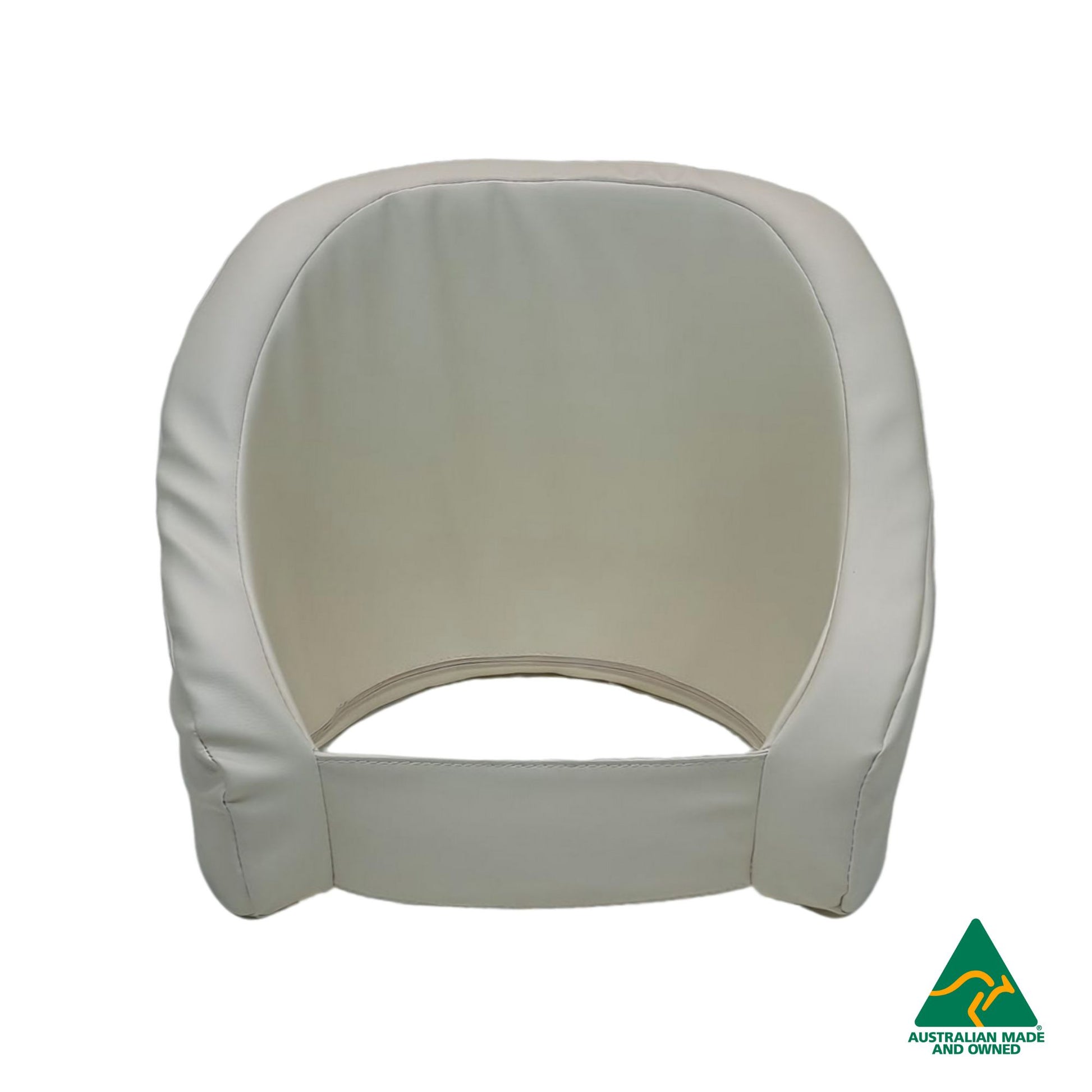 Front view of Hello Comfy Child Care Cuddle Chair made from waterproof PVC vinyl and foam, without customisable detachable dual-colour seat pad, Australian-made, ideal for child care and daycare centres