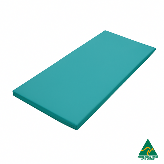 Aqua Hello Comfy Child Care Sleep Mat made from waterproof PVC vinyl and foam, tested to AS/NZS 8811.1:2013, Australian-made for daycare and child care use