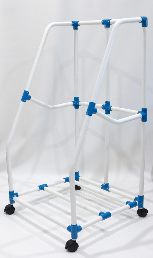 Child Care Mat Storage Trolley: Australian-Made. Ideal for Busy Child Care, Early Learning, Kindergartens, Schools & Homes. Premium PVC construction. Organise up to 10 Sleep Rest Mats. Easy mobility & safety features. Compatible with Flat & Foldable Mats.