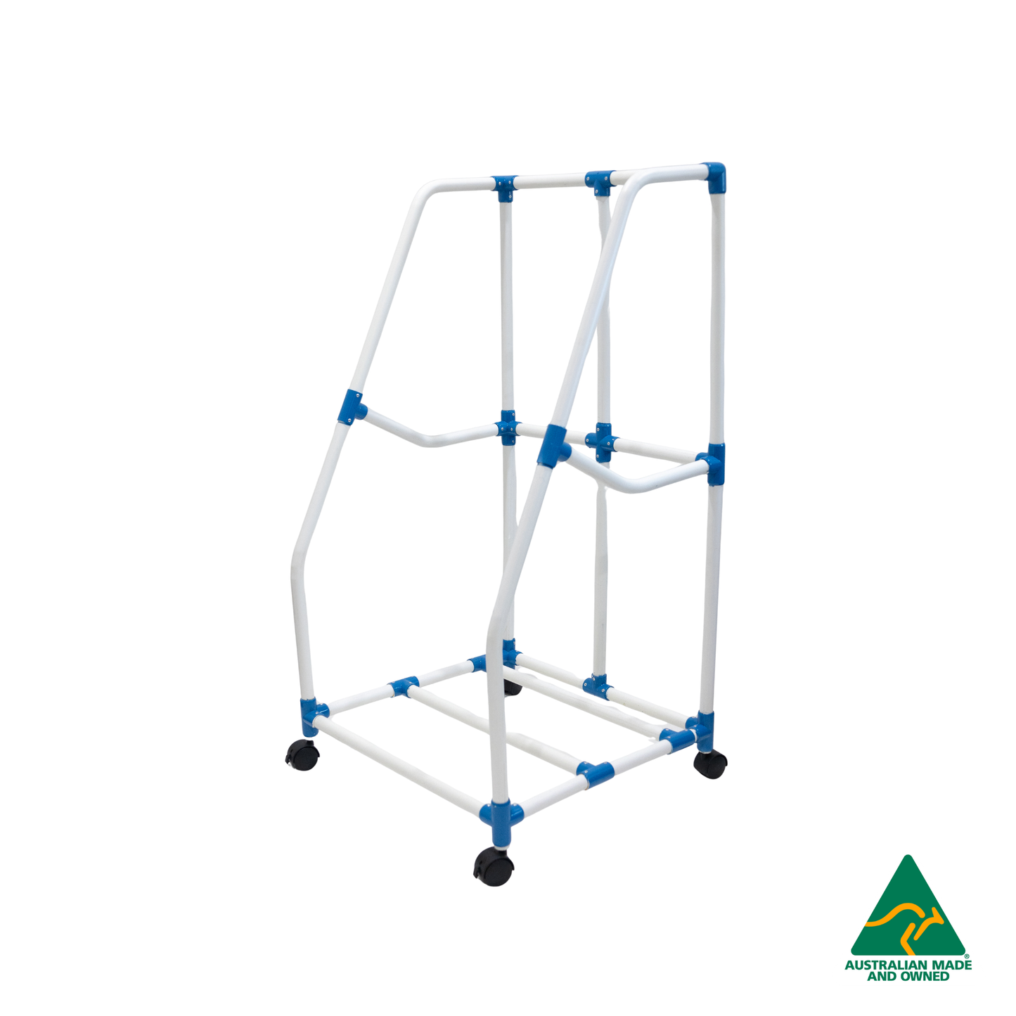 Child Care Mat Storage Trolley: Australian-Made. Ideal for Busy Child Care, Early Learning, Kindergartens, Schools & Homes. Premium PVC construction. Organise up to 10 Sleep Rest Mats. Easy mobility & safety features. Compatible with Flat & Foldable Mats.