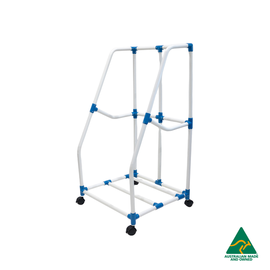 Child Care Mat Storage Trolley: Australian-Made. Ideal for Busy Child Care, Early Learning, Kindergartens, Schools & Homes. Premium PVC construction. Organise up to 10 Sleep Rest Mats. Easy mobility & safety features. Compatible with Flat & Foldable Mats.