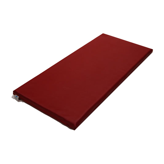 Red Child Care Sleep Mat - Premium Australian-Made PVC Vinyl & Foam. Compliant with Safety Standard AS/NZS 8811.1:2013 Sleep surfaces – Test for firmness. Waterproof, durable, and safe. Available in a variety of colours. Ideal for child care centres, daycare, kindergartens, schools, and home use.