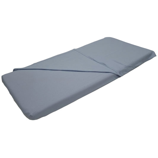 Pastel Blue Child Care Mat Sheet Set - Premium 100% Cotton. Australian-made, designed to fit both regular and foldable child care sleep mats. Soft, breathable, and hypoallergenic for children’s sensitive skin. Machine washable and easy to care for. Available in a variety of colours. Ideal for child care centres, daycare, kindergartens, schools, and home use.